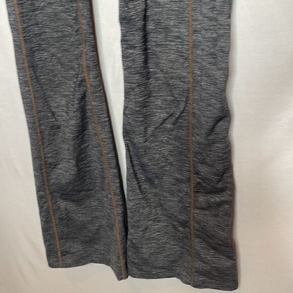 Athleta Revelation Gray/Brown Stitch. Flare Leg Yoga Pants. Size Small. - Picture 3 of 9